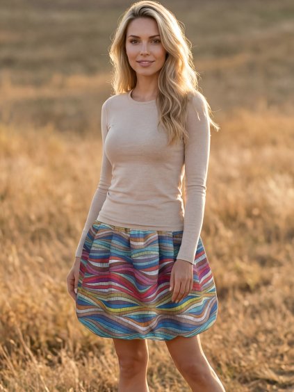 Balónová sukně BELLA - vlnky