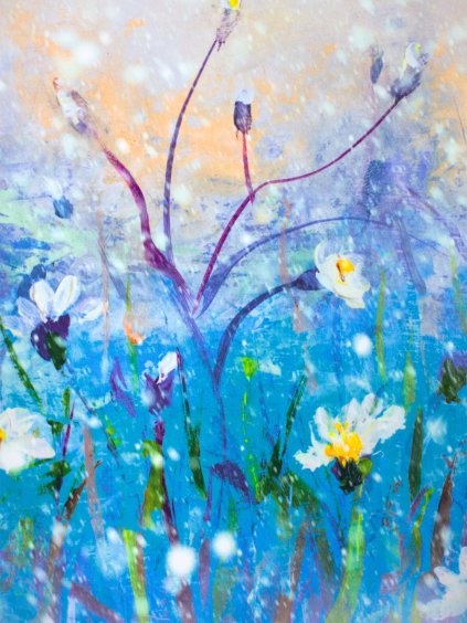 PANEL NA SUKNI micropeach KOPRETINY V DEŠTI 55x148 cm