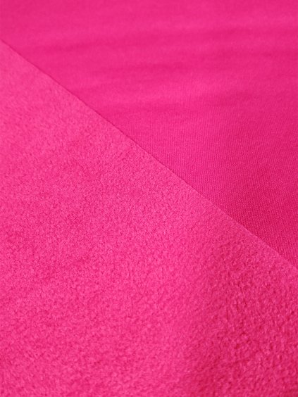Softshell zimní PRUŽNÝ 18/12 s fleecem RŮŽOVÁ MAGENTA