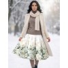 Kolová sukně AMELIA - eukalyptus