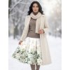 Kolová sukně AMELIA - eukalyptus