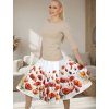 Kolová sukně AMELIA - vlčí máky