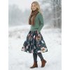 Kolová sukně AMELIA - sedmikrásky