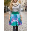 Kolová sukně AMELIA - vodní hladina
