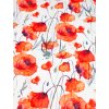 Bavlněná teplákovina nepočesaná MÁKY WATERCOLOR