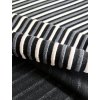 Společenský úplet s viskózou 3D PROUŽKY černo-bílo-šedá