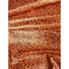 Funkční úplet / plavkovina DROBNÁ KVÍTKA metalická oranžová