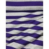 Viskózový úplet PRUHY FIALOVO-ŠEDÉ