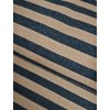 Viskózový úplet směsový PRUHY HNĚDÁ-TMAVĚ ŠEDÁ
