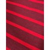 Viskózový úplet směsový PRUHY ČERVENÁ-BORDÓ
