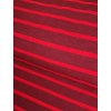 Viskózový úplet směsový PRUHY ČERVENÁ-BORDÓ