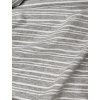 Bavlněný úplet směsový PRUHY ŠEDO-BÍLÉ