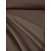 Bavlněný úplet jednobarevný HNĚDÁ TMAVÁ