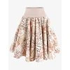 Kolová sukně AMELIA - Zemité listy