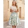 Kolová sukně AMELIA - Zelený vánek