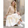 Kolová sukně AMELIA - Zlatá elegance