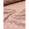 Kabátovina vlněná 3D PUNTÍKY starorůžová