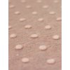 Kabátovina vlněná 3D PUNTÍKY starorůžová