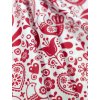 Bavlněné plátno saténové FOLKLÓRNÍ PTÁČCI ČERVENÁ v bílé