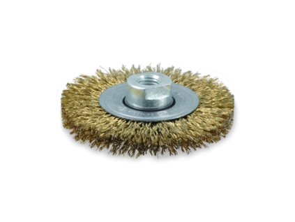 Kartáč drátěný kotoučový Osborn, průměr 115 mm, závit M14, pomosazená ocelrát 0,27 mm