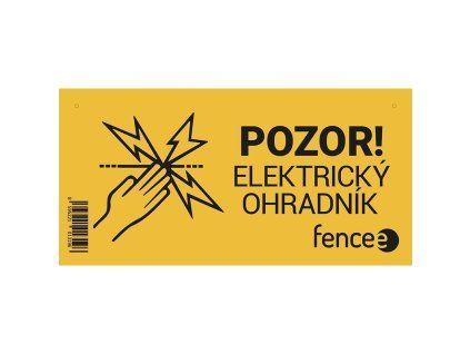Výstražná tabulka Elektrický ohradník