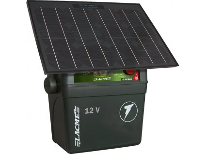 800085 akumulatorovy ohradnikovy zdroj lacme clovert b50 5j 12v 9v se solarnim panelem 33w