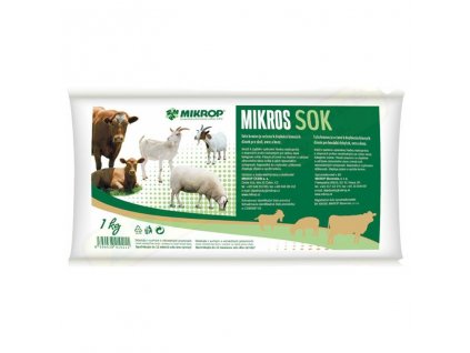 mikros sok mineralni doplnkove krmivo pro skot ovce kozy 1kg