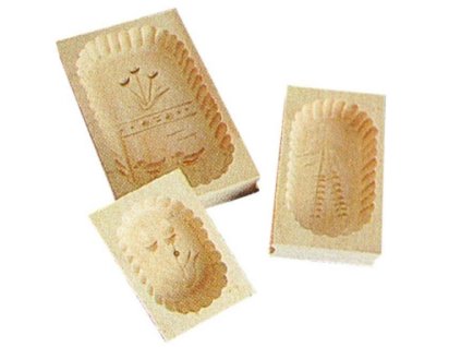 Máslová forma dřevěná 400g