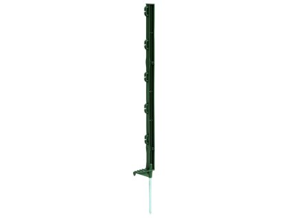 Plastový sloupek ECO jednoduchý nášlap, jednoduchý hrot, zelená, 70 cm