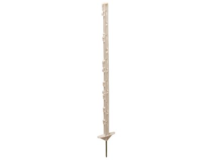 Plastový sloupek VARIO dvojitý nášlap, jednoduchý hrot, bílá, 105 cm