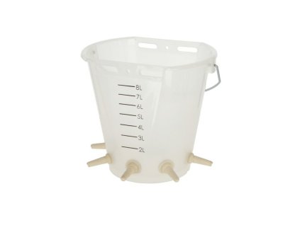 27514 Krmici kbelik pro jehnata s 5 little softy dudliky , bily transparentni