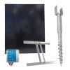 Basic sada solární ohradník - Držák zemní vrut, regulátor 10 A, konzole a panel 200 W