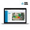 Solární sada ohradníku – notebook s mapou pastvin v cloudové aplikaci