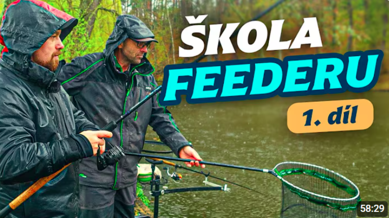 Škola feederu 1. díl - Jak vybrat prut, jak udělat návazec? + chytání ve slejváku s Frantou Hanáčkem