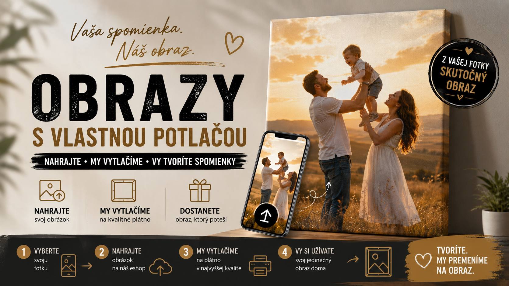 Obrazy s vlastnou potlačou