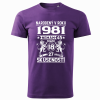 Tričko Narodený v roku 1981
