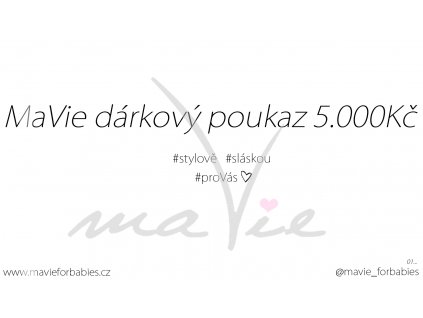 Dárkový poukaz 5000