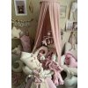 Baldachýn - starorůžový len