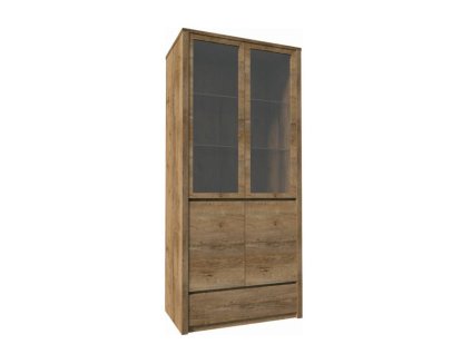 Vitrína MONTANA W2D (barva dub lefkas)