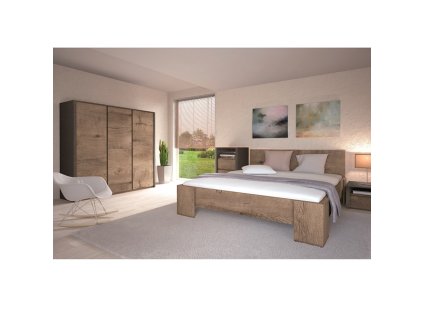 Komoda, dub lefkas tmavý, MONTANA K3D
