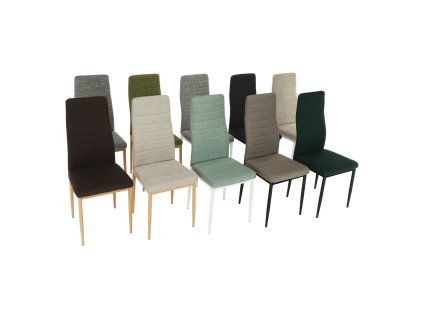 Jídelní židle COLETA (barva karamel, materiál ekokůže)