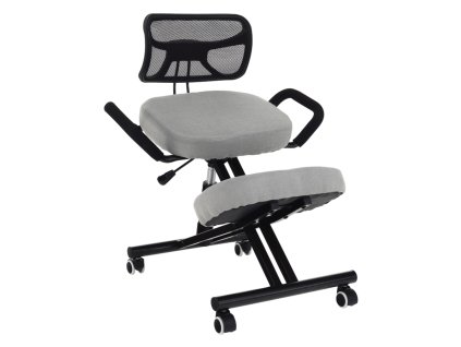 Ergonomický kľakosed, šedohnědá taupe / černá, RUFUS