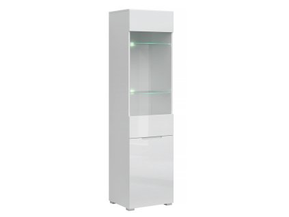 vitrina biela lesk 1d1w 01