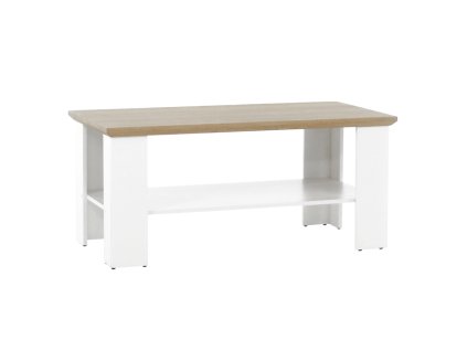 Konferenční stolek MZ17 LEON (barva bílá)