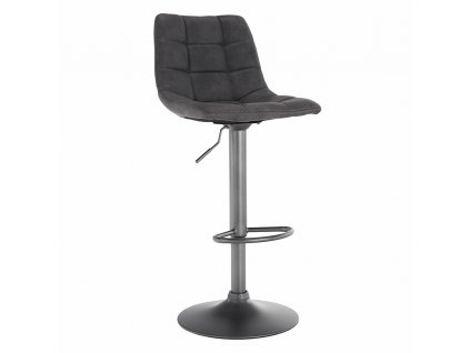 Barová židle, šedá / černá, LAHELA
