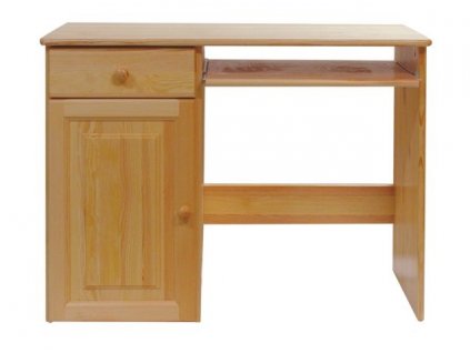 Psací stůl 105 Klasik masiv borovice (Barva surové dřevo, Varianta vlevo)