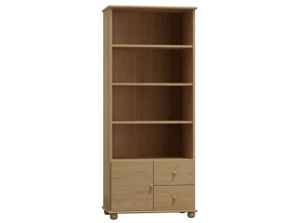 Policový regál 97 Klasik masiv borovice (Barva surové dřevo, Šířka 80 cm)