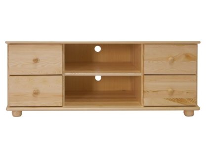TV stolek 109 Klasik masiv borovice (Barva surové dřevo, Šířka 136 cm)