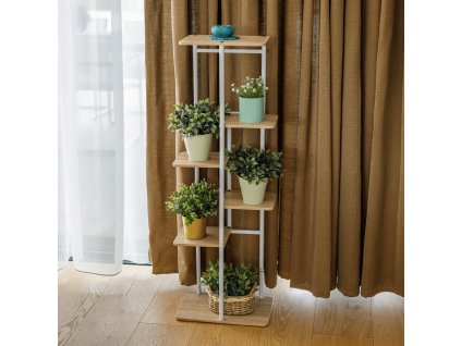 ledor typ2 stojan na kvety biela buk 02