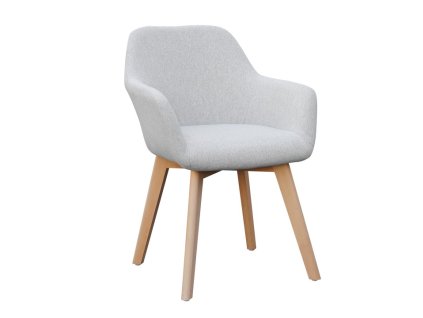 Jídelní židle OMAYRA světlešedá / buk